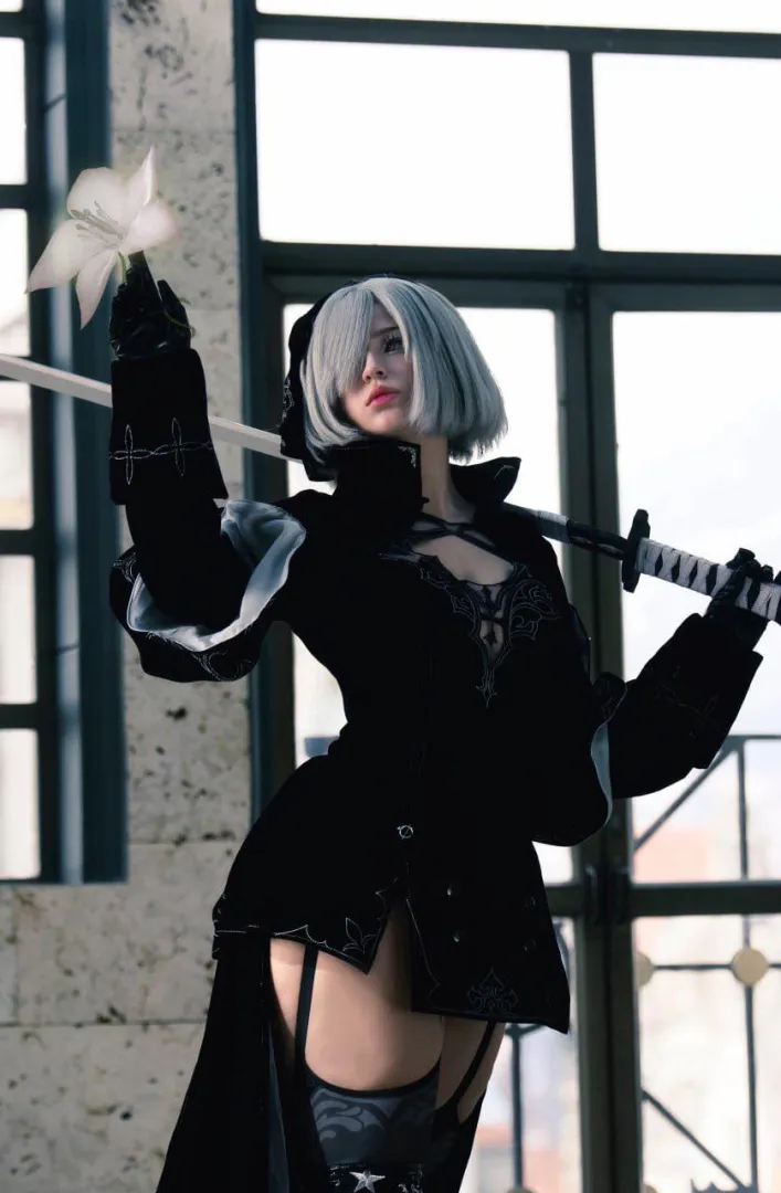 2b cosplay by (Yuki) posted by LatteSoftie