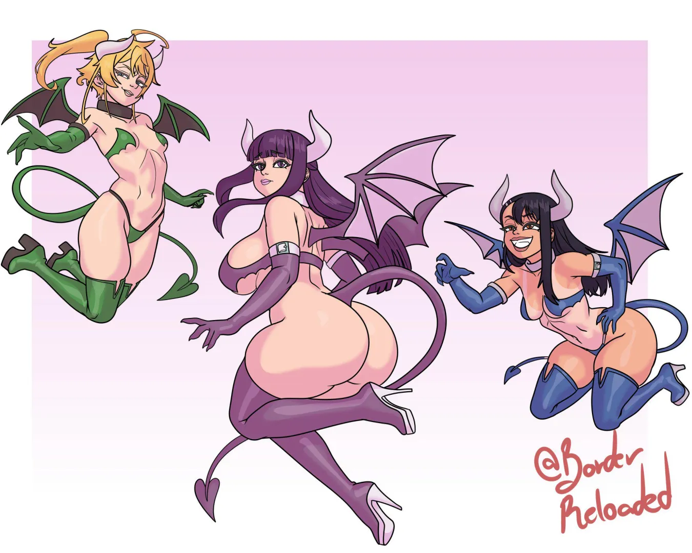3 succubii posted by Somanycookies1