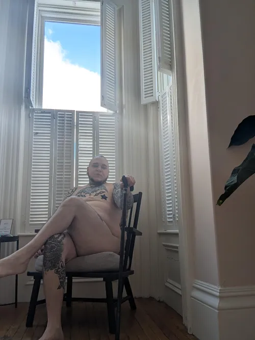 (32M Autistic with myelopathy L2/L3) finally did a shoot with my mobility aid and feeling sexier than ever ❤️ by TheRealHulkBrogan