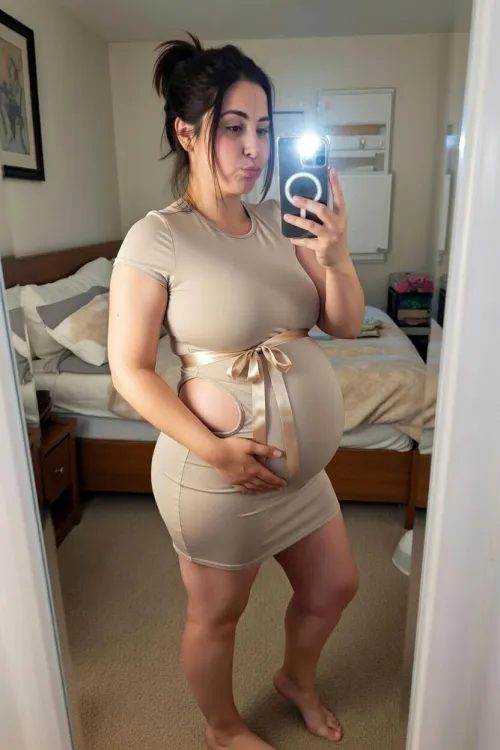 38w Twins — This Belly Is So Full It Might Actually Pop Tonight  by pendery1