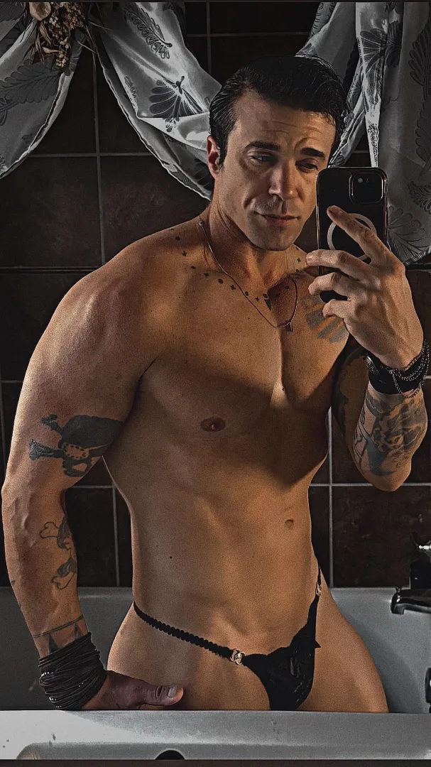 42 next week. So I treated myself to this black lace thong posted by Basic_Fig_9380