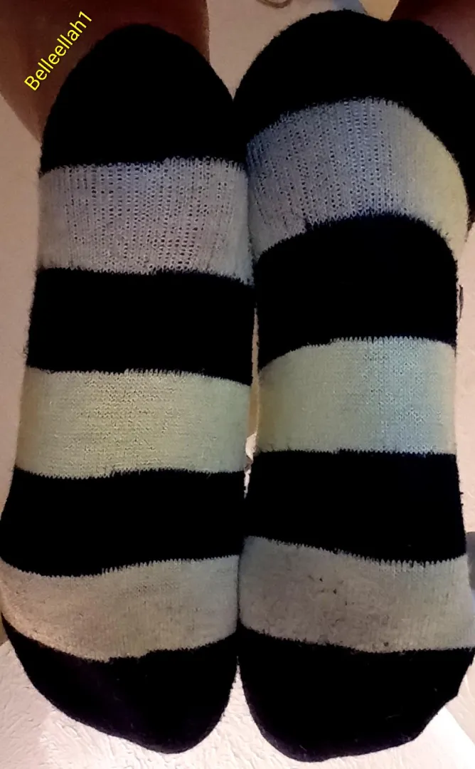 9 day worn socks ready to ship! Lots of sweaty workouts included. Message me to claim posted by Belleellah1