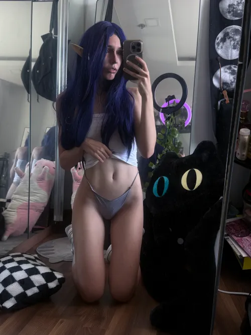 a bit shy elf girl by kawaiiipunk