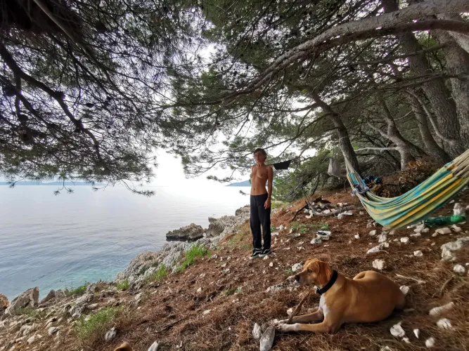 A break by the sea after a long hike by LeylaLowe