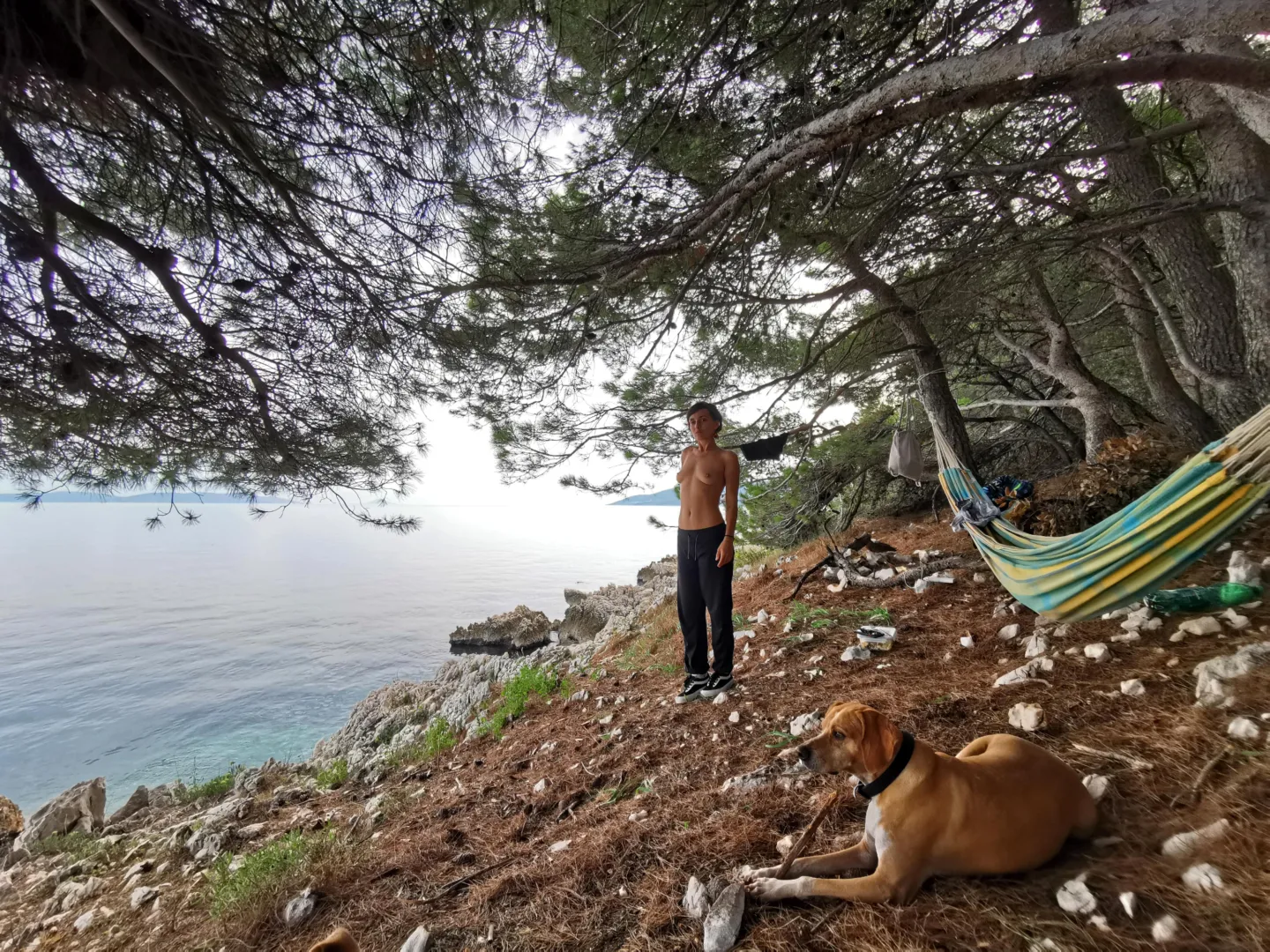 A break by the sea after a long hike posted by LeylaLowe