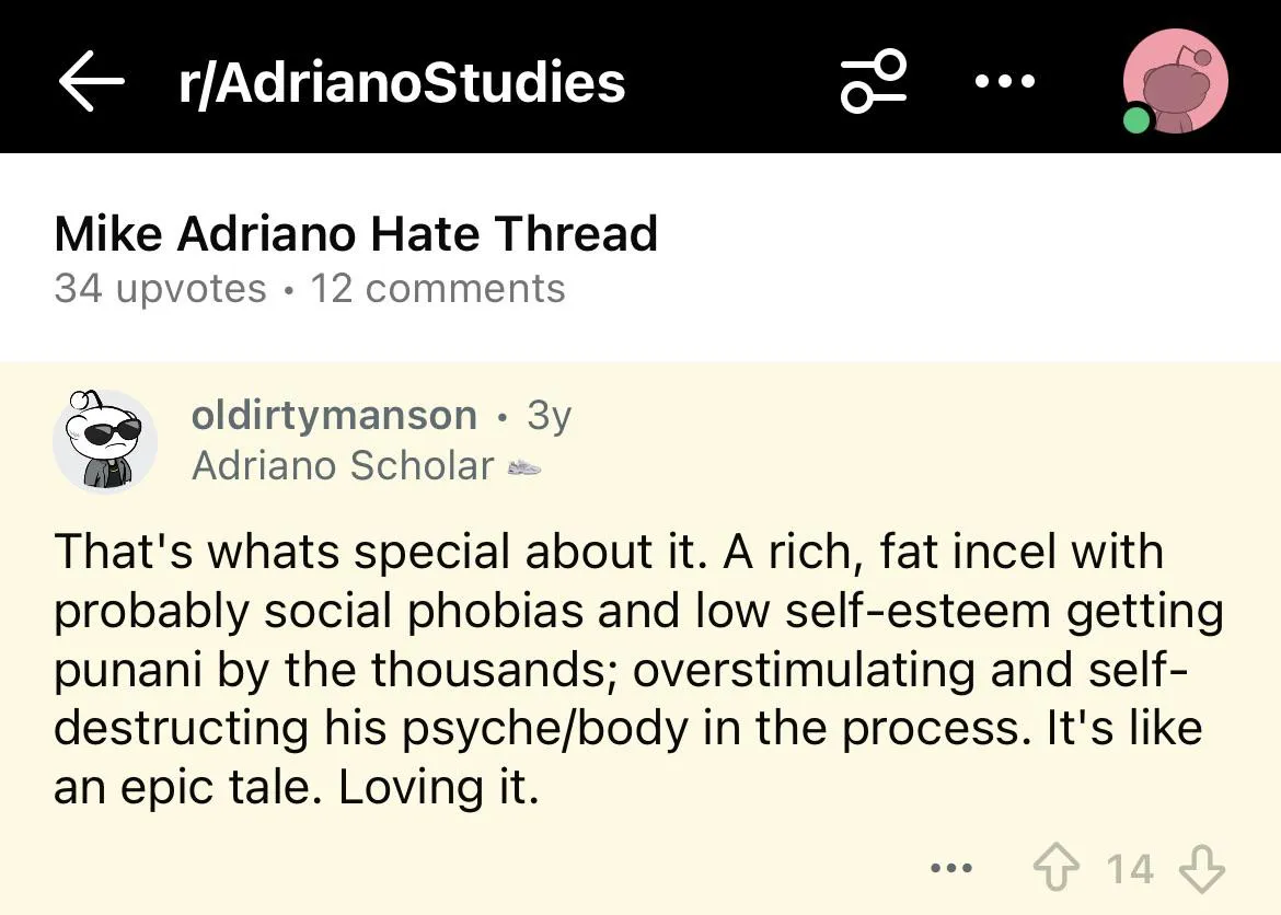 A comment that sums up mikes existence posted by Frequent-Park6340