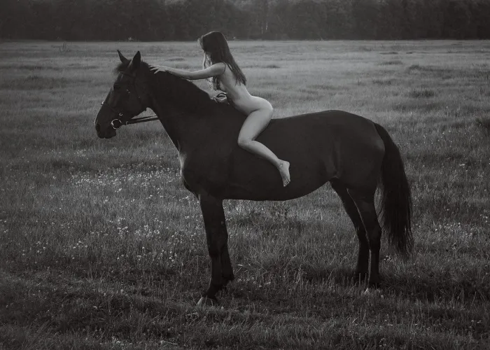 A gentle rub before the ride by Inner-Emu7826