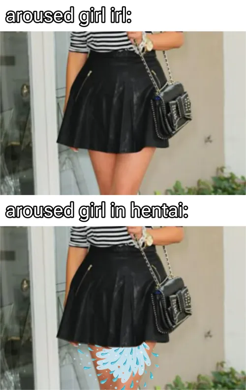 A guy suddenly having a boner is sure a hassle, but a girl in hentai being super wet when they aroused is more troublesome imo by Winter_Ad8794