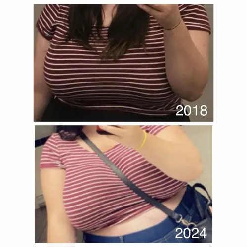 A little less room in this crop top now  by bustybibabe92