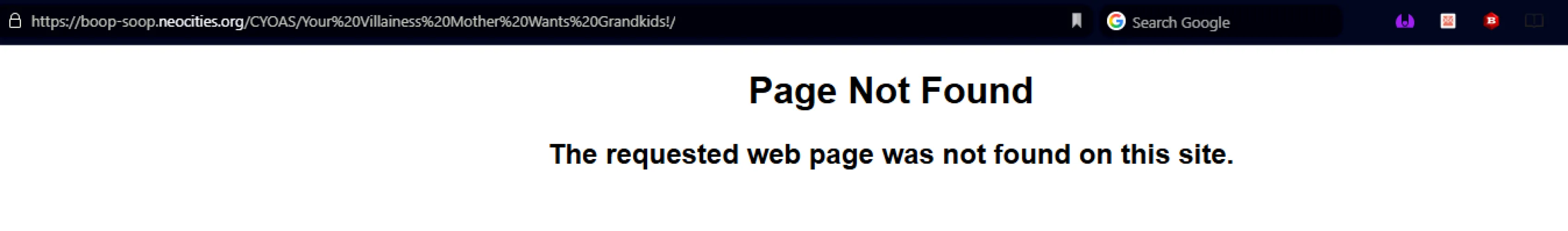 A lot of CYOA's on Neocities just went and started returning 