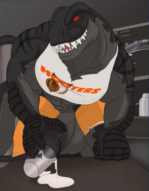 A nice, warm glass of something (Reptilligator) by strawberry_-_