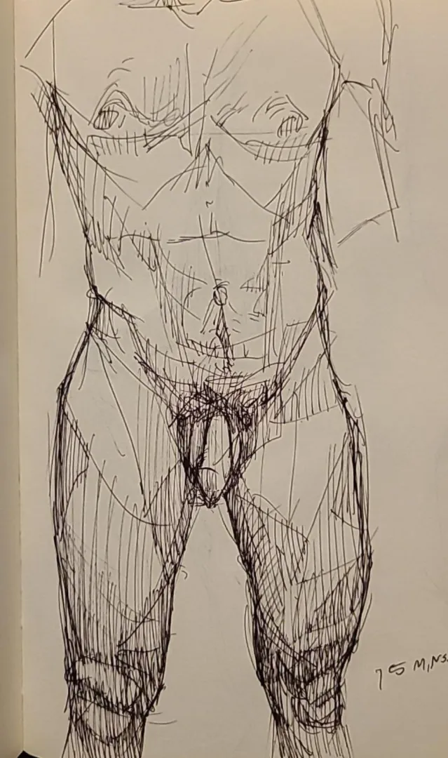 A nude self portrait posted by Feisty-Airport-7572