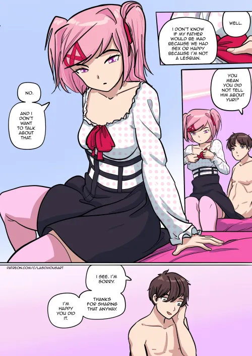A page from (LasciviousArt)’s latest DDLAC doujinshi chapter, “Double Cute” by Lascivious_Art