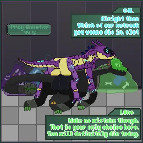 A pair of Synths (with dead sluts~) by Milkybunny29