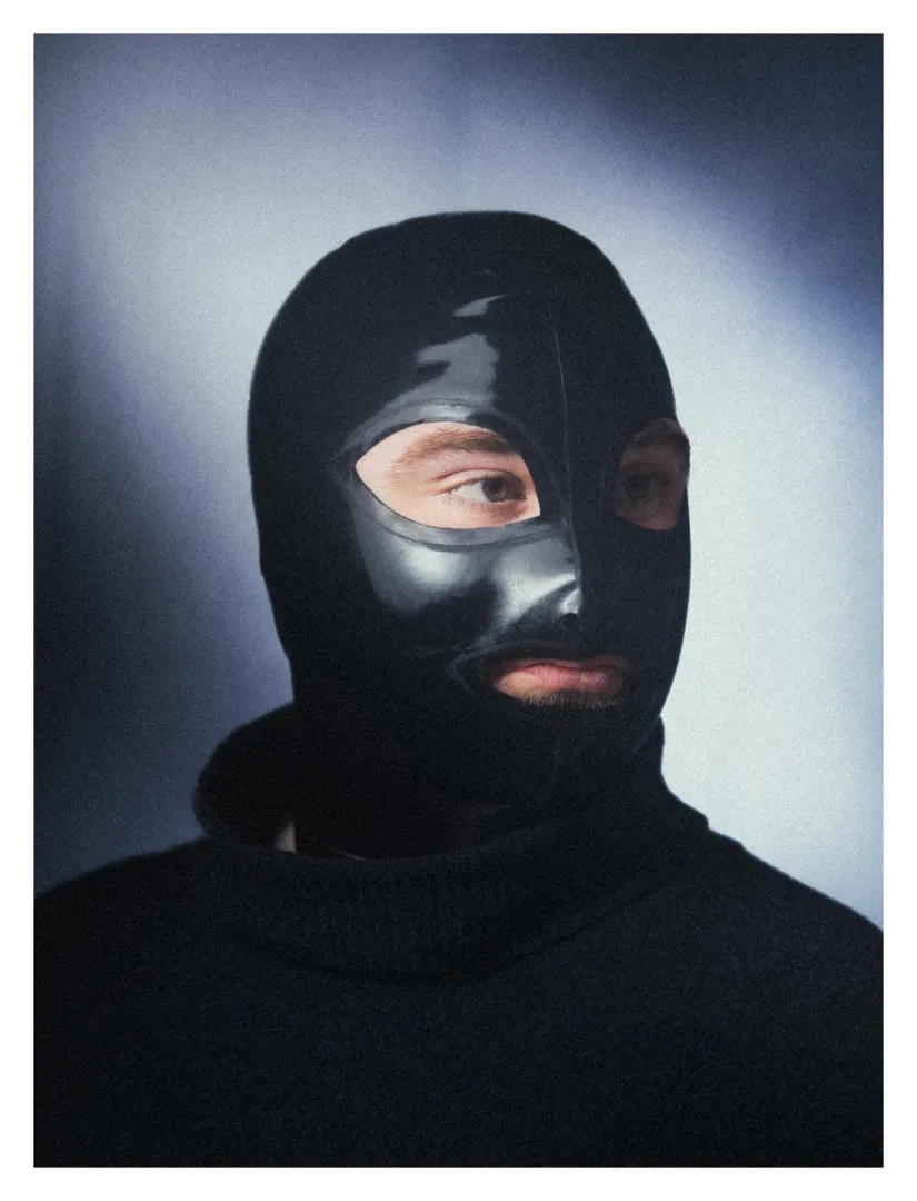 A portrait I recently took in my latex hood posted by Sazabi_90