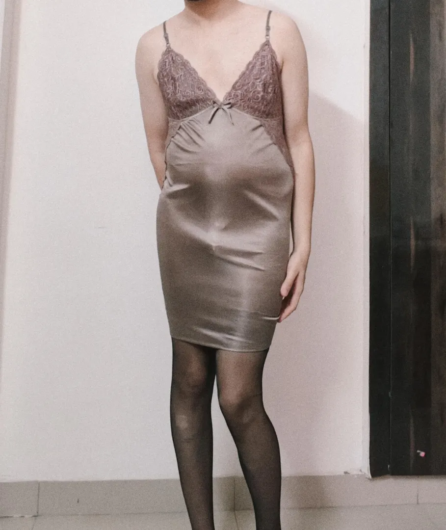 A sissy's work from home attire posted by SneakyDuck69