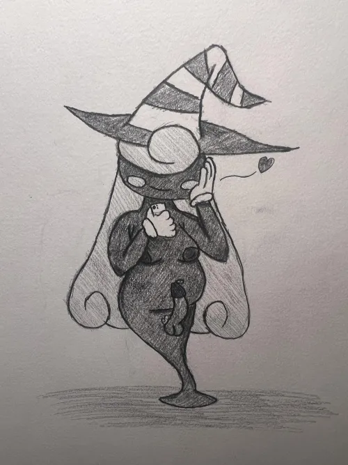 A Sketch of Vivian Looking at her Phone by Sketch-Gobbug