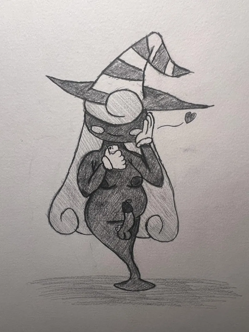 A Sketch of Vivian Looking at her Phone posted by Sketch-Gobbug