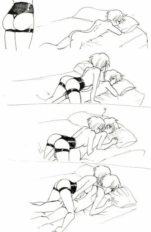 A story about a morning with my husband; he loves it when I surprise him, and I'm delighted to wake him up this way. by soolange