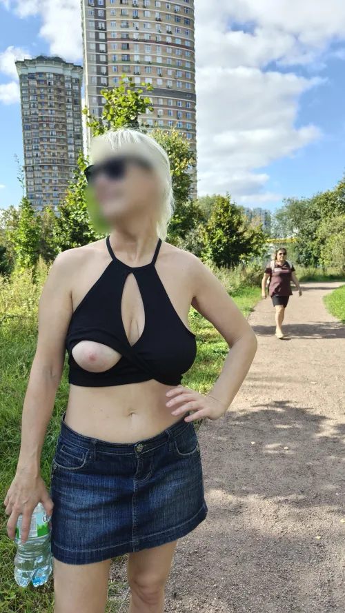 a top with a secret pocket by PROSTOTUT