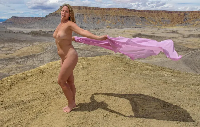 A windy day with my shadow. by CountryGirlMILF