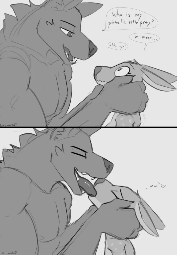 A Wolf's Kiss (schmutzo) [MF] posted by Olive-The-Otter