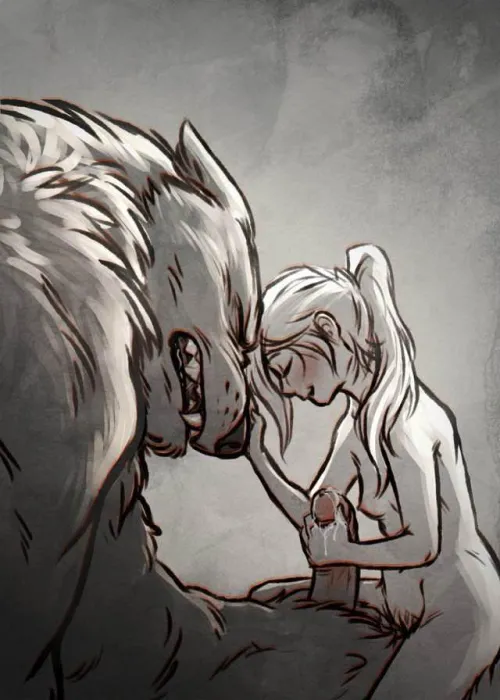 [A4A] They said having to deal with a Wolf boyfriend would be hard but they are some of the most affectionate and protective and caring things ever. by PixelVixen_062