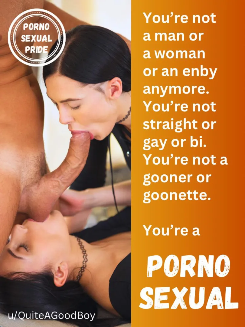 Accept who you are. No judgement. Love Porn like the pornosexual you are! posted by QuiteAGoodBoy