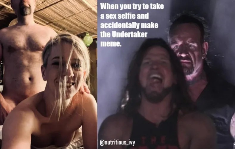 Accidentally recreated the Undertaker meme while taking sex selfies by nutritious_ivy