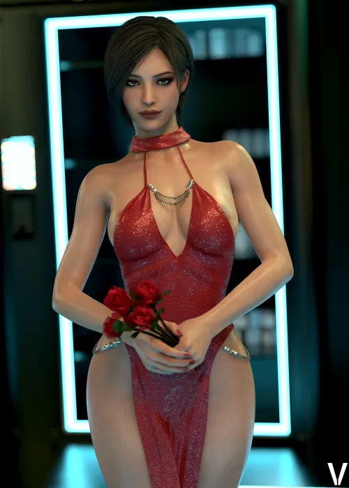 Ada Wong in Red Dress (Vyse) by wXXXwXXXw