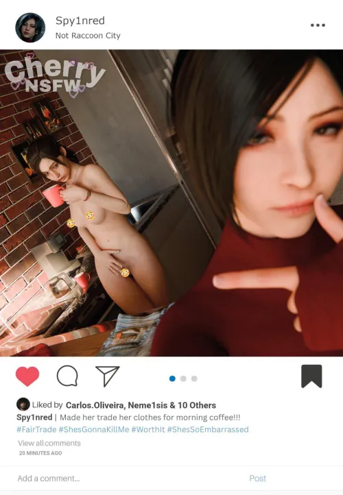 Ada’s prank on claire (Cherrynsfw01) by Archangel018