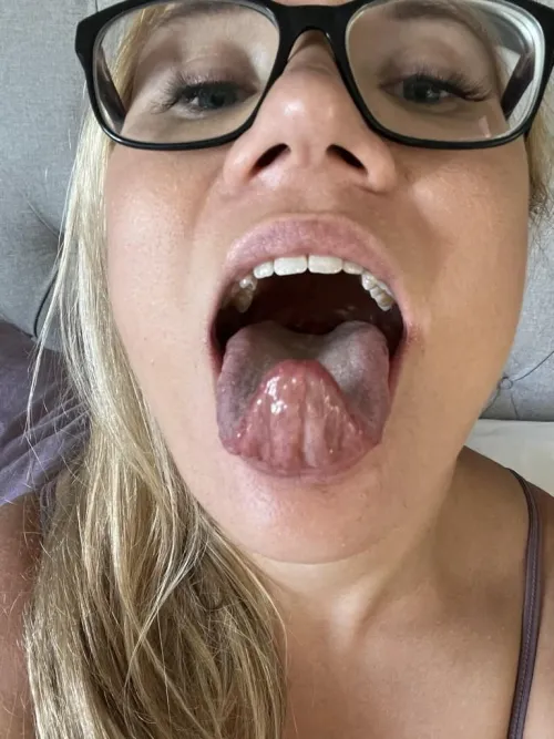 Admit it... my tongue is your favorite dessert  by jennyahegaoblonde