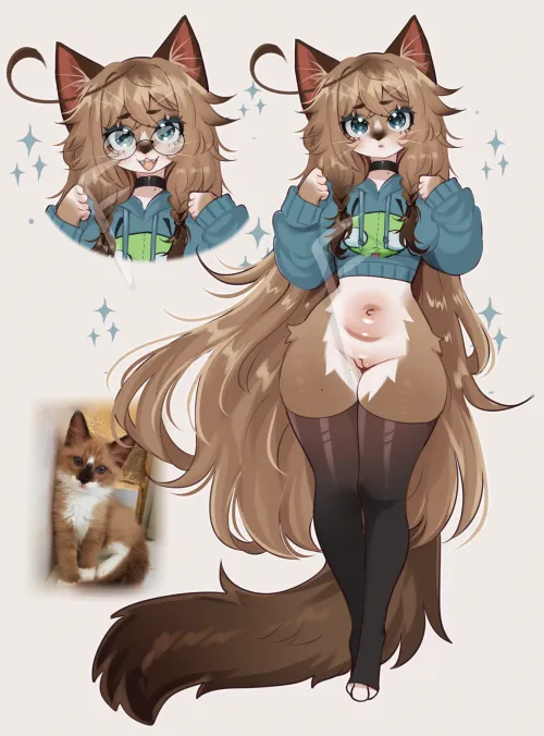 ADOPTABLE AUCTION REMINDER! NERD CAT (fredek666) [F] by Olive-The-Otter