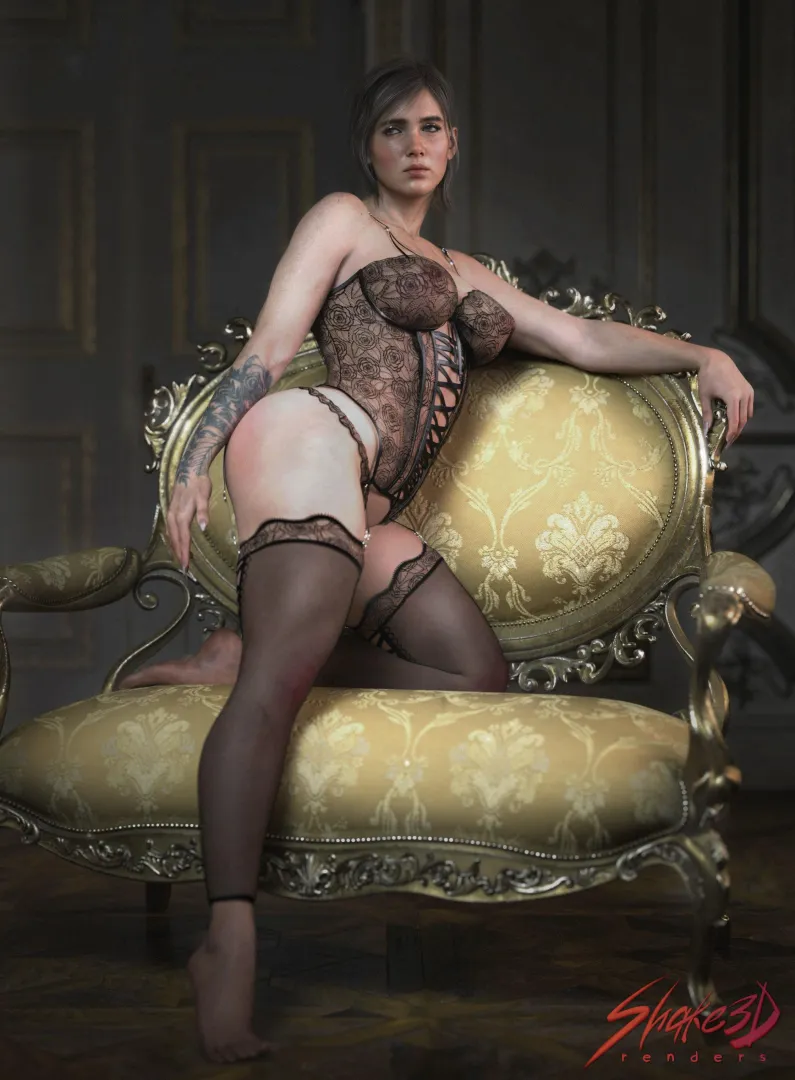 Adult Ellie in Black Lace Lingerie (Shake3D) posted by wXXXwXXXw