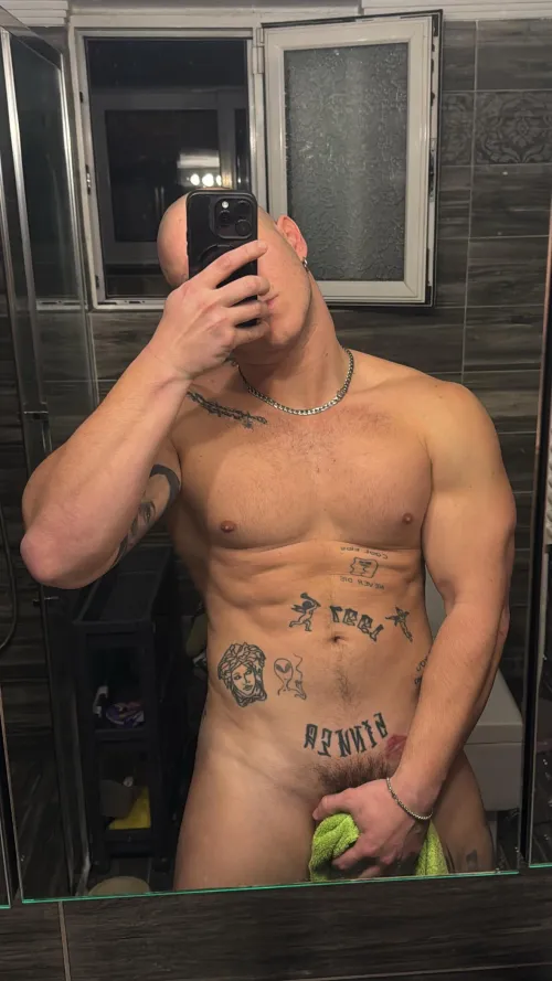 After shower  by 420SIN_NER