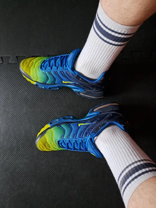 After the gym with my three weeks worn socks. I already sold them. by Aaron_the_Alpha