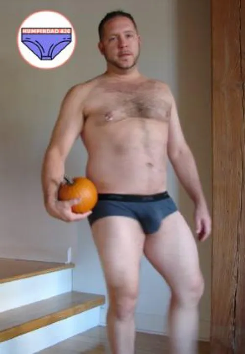 (Age 59) throwback - still over 30. Pouching it out! by HumpinDad420