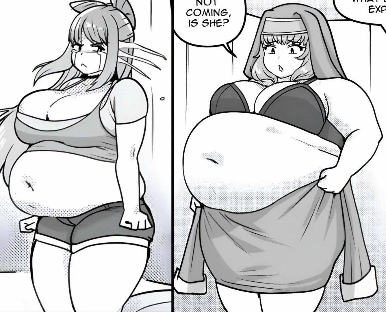 Aika and Tessa belly comparison posted by izelofman