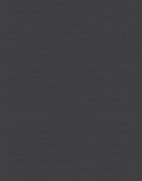 AITA for selling absolutely unreadable patterns to protect my Intellectual Property?????? by jingleheimerschitt