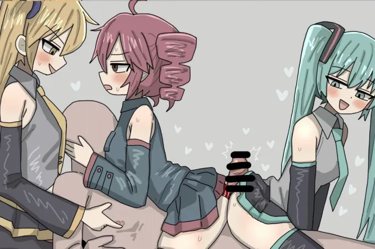 Akita Neru, Kasane Teto, & Hatsune Miku (zera20200532) [Vocaloid] by pinkcotton163