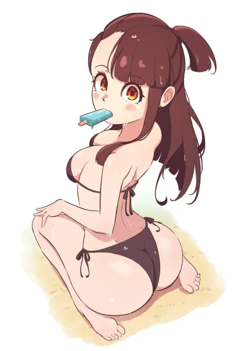 Akko & Her Cute Bikini Booty [Little Witch Academia] by sd6636
