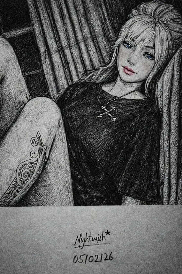 Alex is Awaiting your Care. Alex fanart from Nightwish aka Me posted by MahadIrfan7