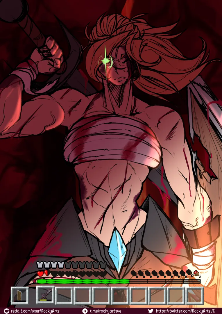 Alex's last effort [Minecraft] (Art:By me) posted by RockyArts