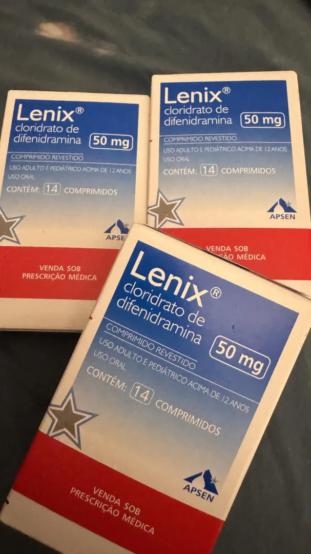 Alguém tem relatos sobre esse remedio? Lenix ou difenidramina posted by Solid-Inevitable-707