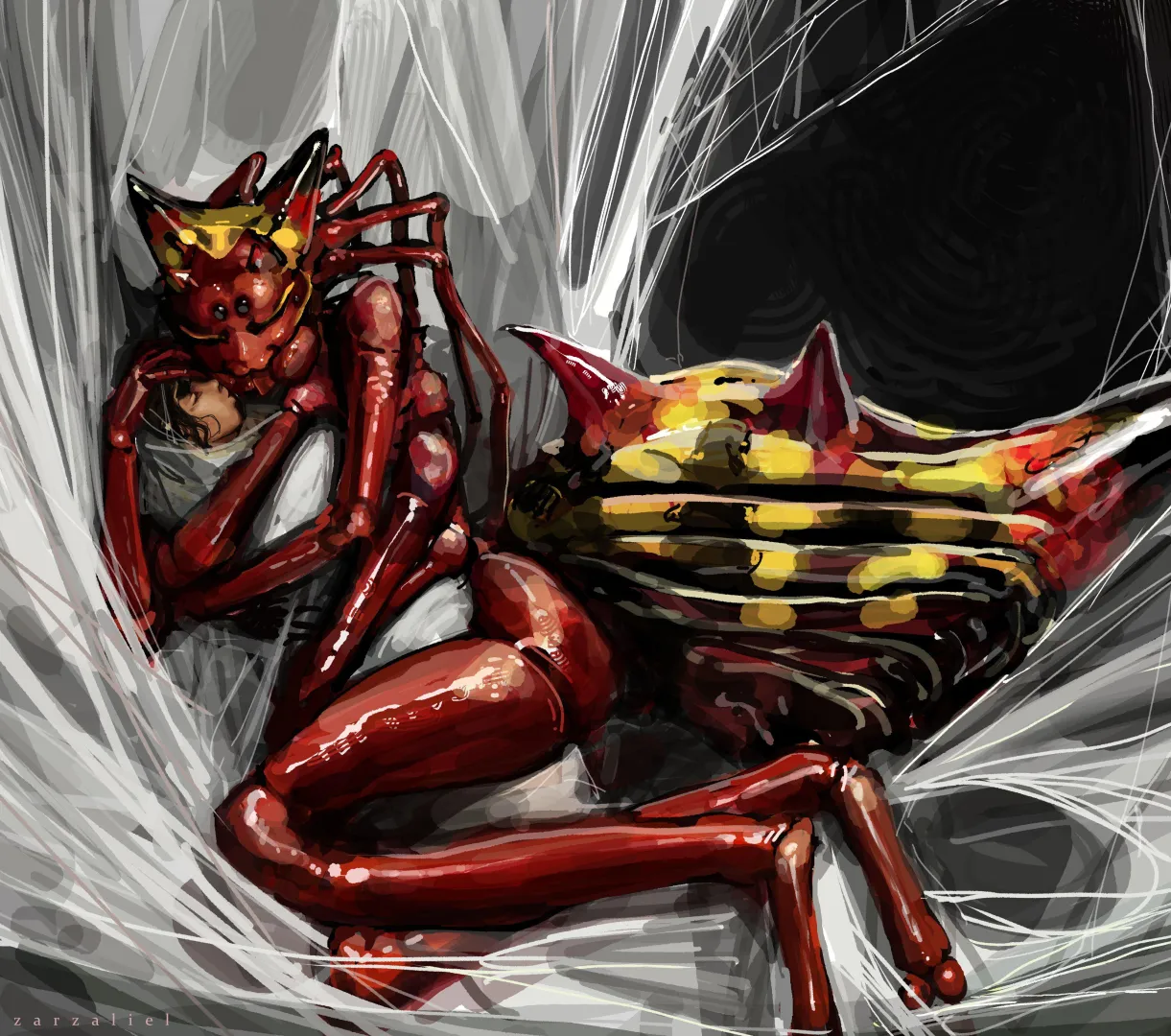 all she wants is cuddle  (by - zarzaliel) posted by nkedinature