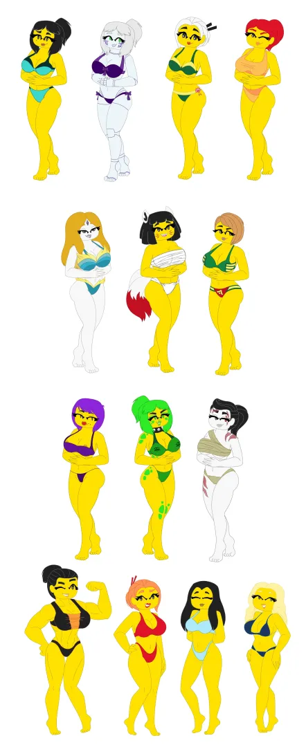 All the Ninjago girls in their underwear MADE BY DUCHESS_PIXAL posted by AdJust3865