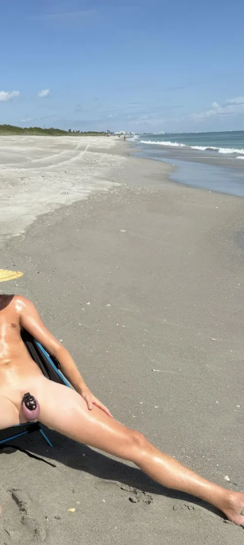 Always love it when my gf has me strip and get sun on my cage. by We-do-what-you-want