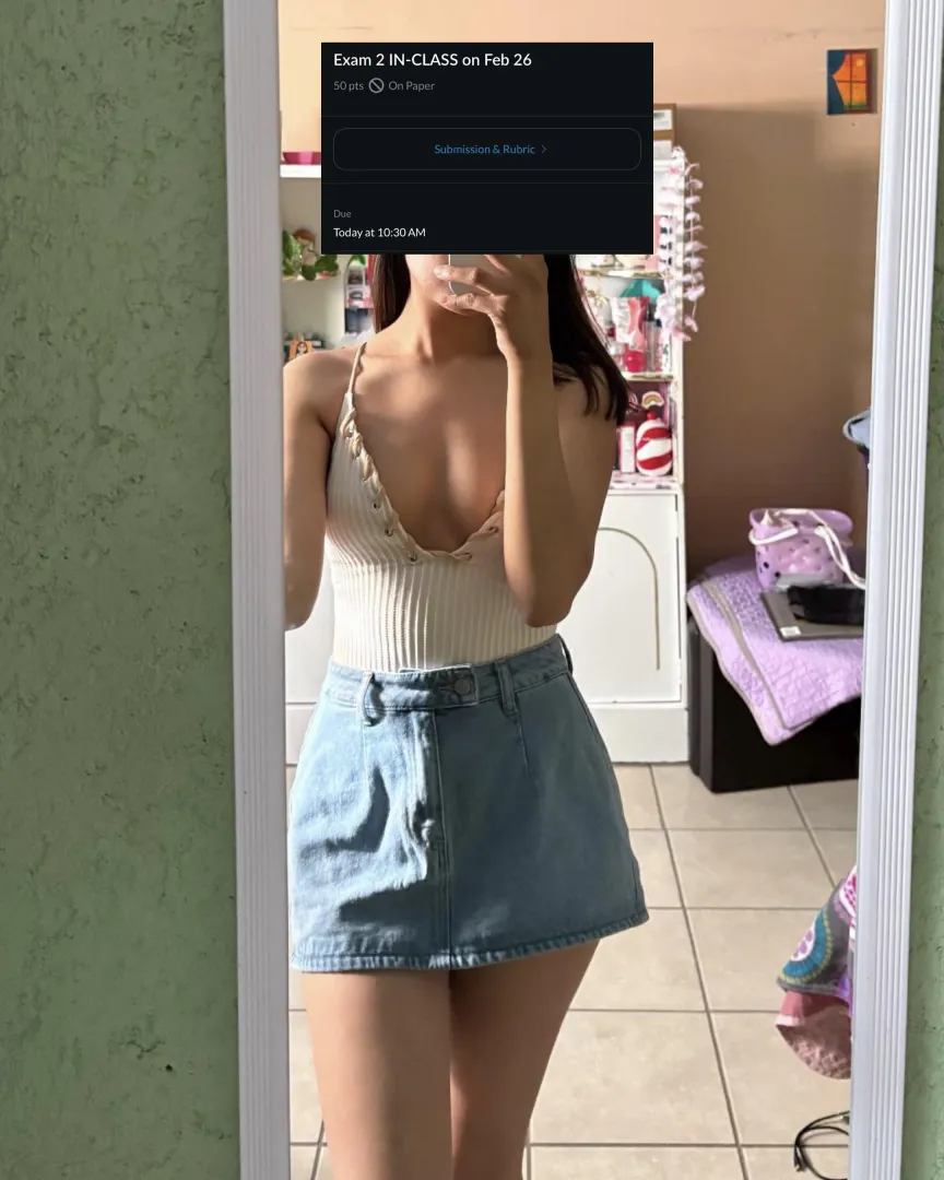 am i wearing too little for my exam? posted by robin_oo