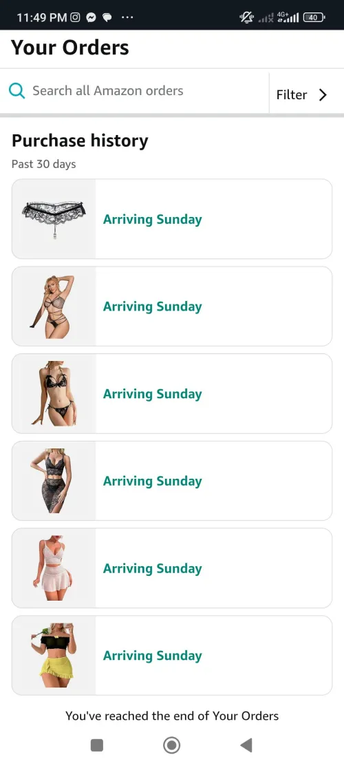 Amazon delivers Sunday. I’ll be wearing what you choose. by These-Awareness3420