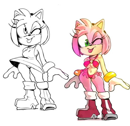 amy rose by Ill-Comfortable1273